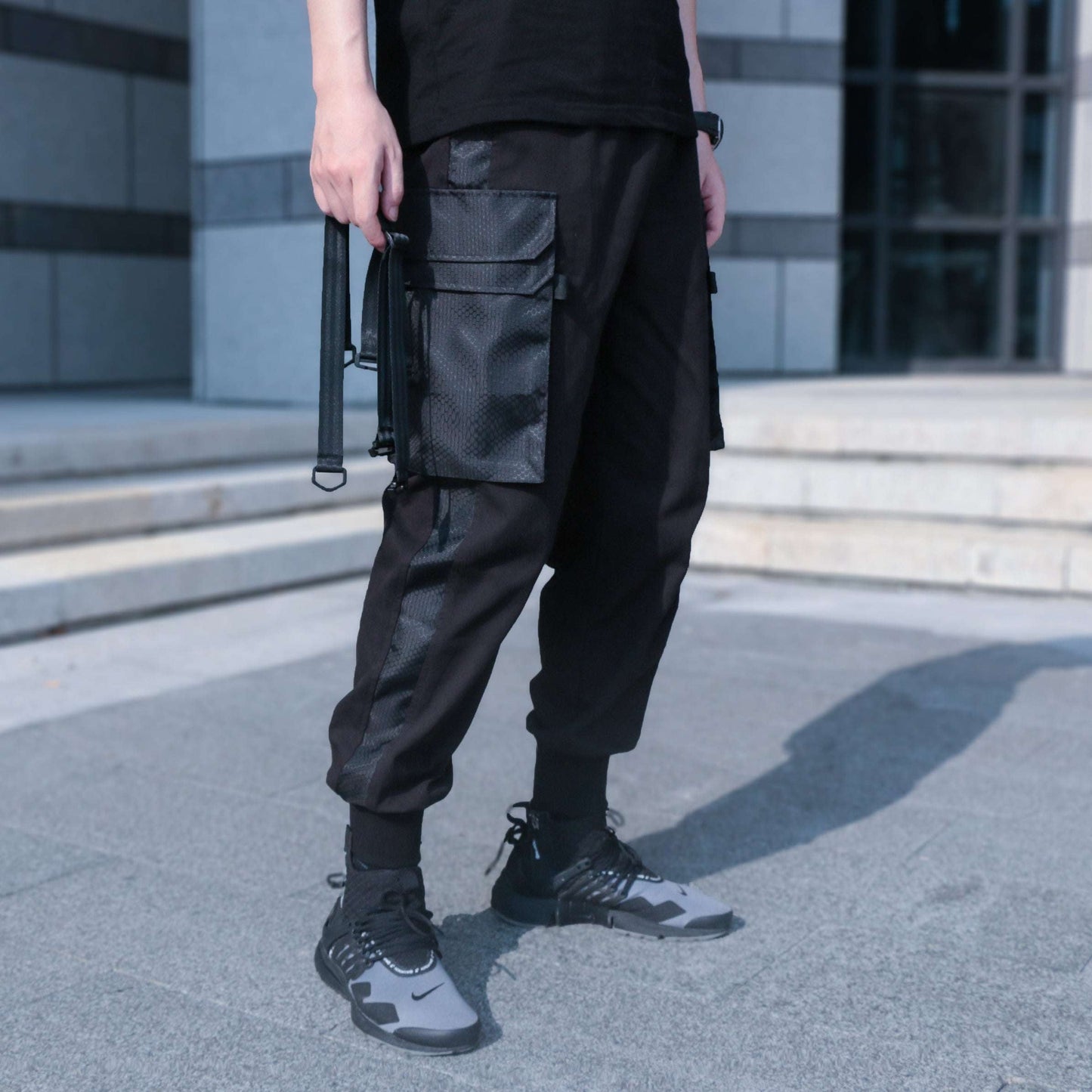 Durable Splicing Trousers, Functional Paratrooper Pants, Tactical Work Leggings - available at Sparq Mart
