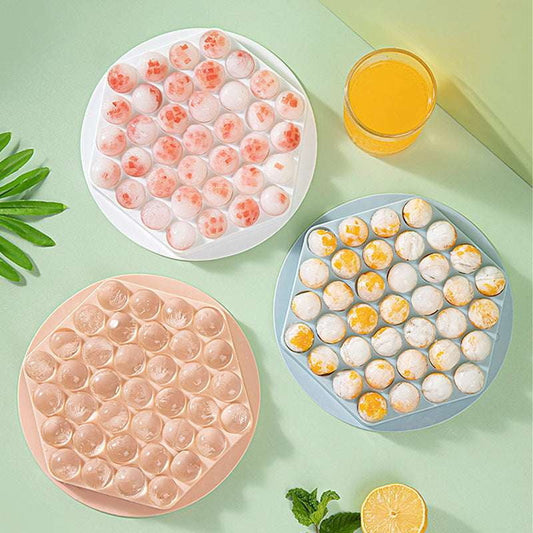 durable ice tray, freezer tray lid, rounded ice molds - available at Sparq Mart