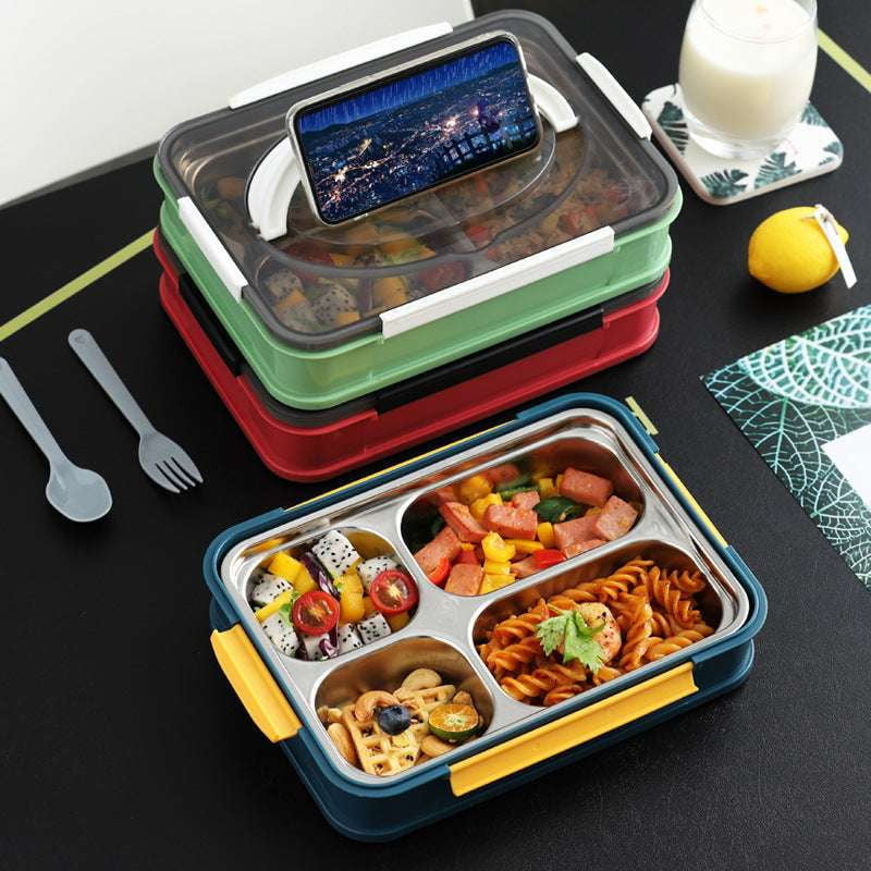 eco-friendly meal box, leakproof lunch container, stainless steel bento - available at Sparq Mart