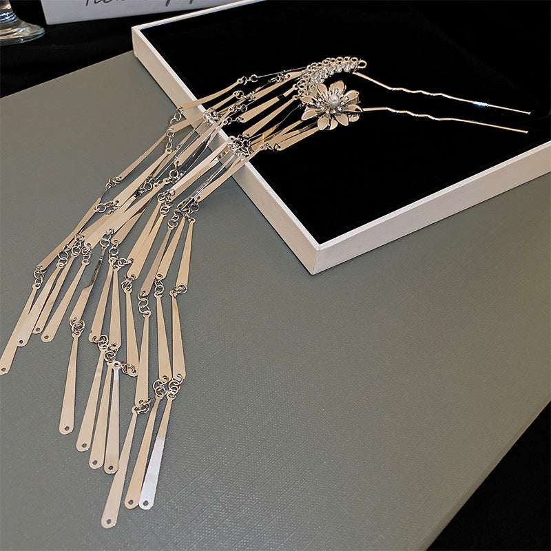 Antique Hair Fork, Flower Hair Fork, Pearl Hair Fork - available at Sparq Mart