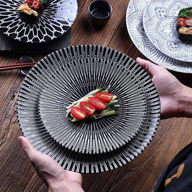 Creative Home Dinnerware, Japanese Ceramic Plates, Underglaze Color Dishware - available at Sparq Mart