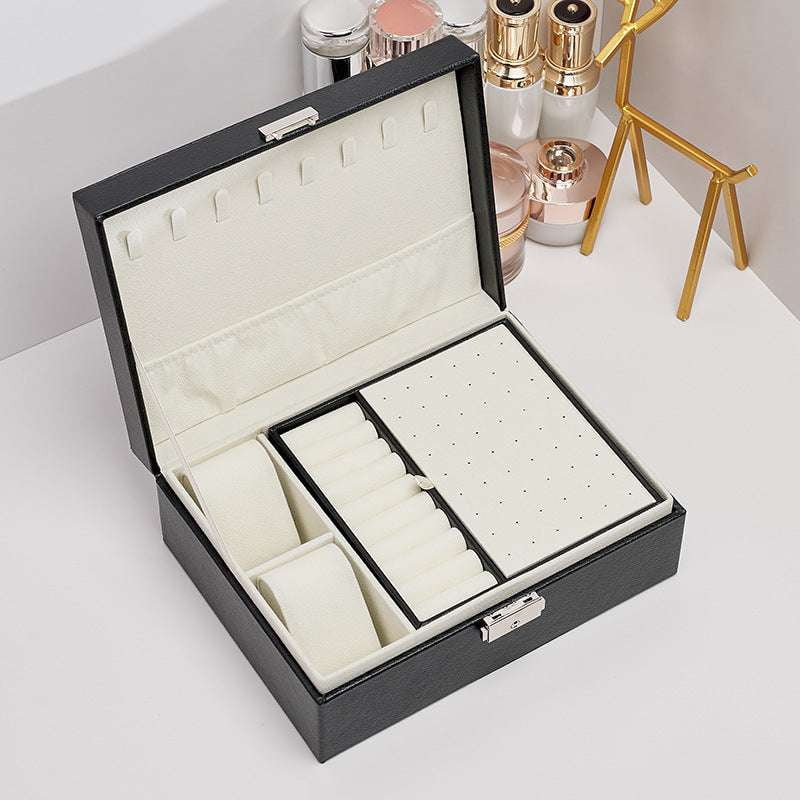 Leather Jewelry Storage, Luxury Accessory Case, Organizer Watch Box - available at Sparq Mart