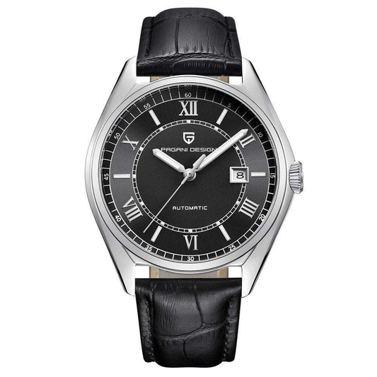 Automatic Movement Men's Watch, Elegant Timepiece for Men, Leather Strap Mechanical Watch - available at Sparq Mart