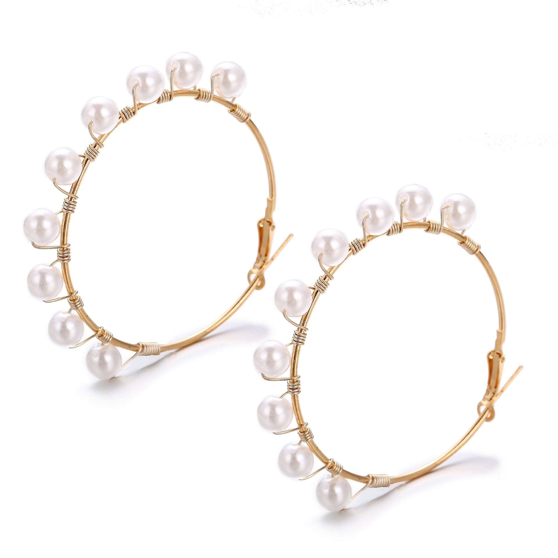 Birthday Gift Earrings, Elegant Pearl Stud Earrings, Stylish Women's Jewelry - available at Sparq Mart