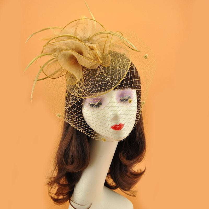 British Veil Hat, Elegant Veil Hat, Retro Top Hat - available at Sparq Mart