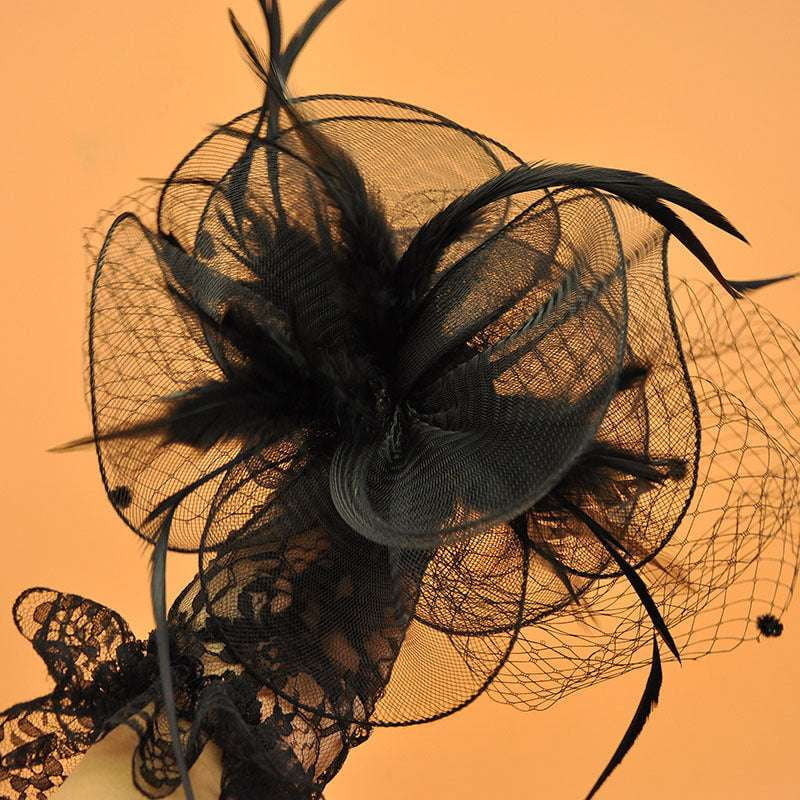 British Veil Hat, Elegant Veil Hat, Retro Top Hat - available at Sparq Mart