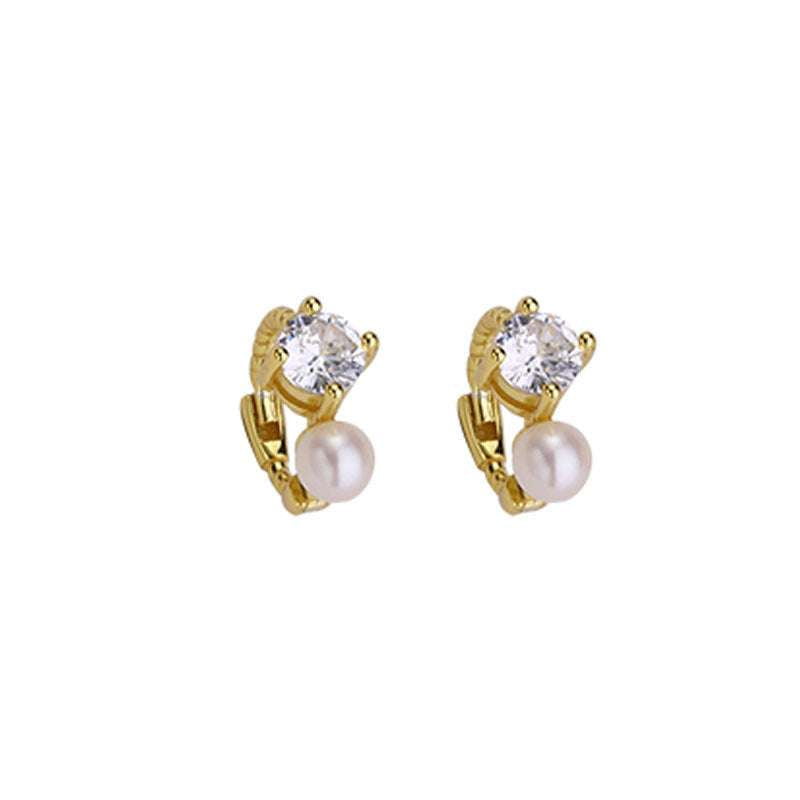 Elegant Stud Earrings, Fashion Jewelry Trends, Silver Zircon Earrings - available at Sparq Mart