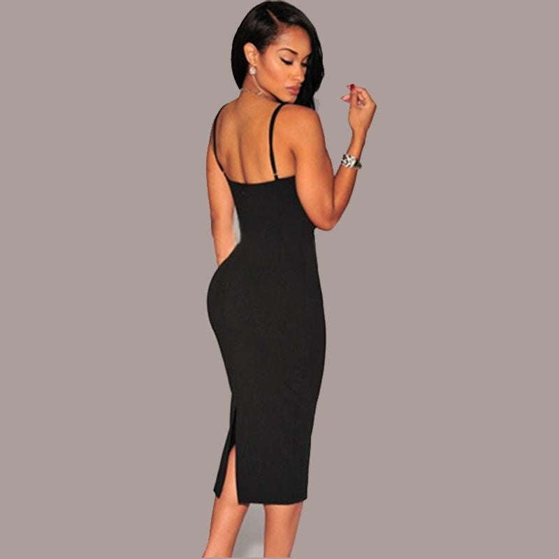 Elegant Maxi Dress, Formal Evening Attire, Sexy Split Gown - available at Sparq Mart