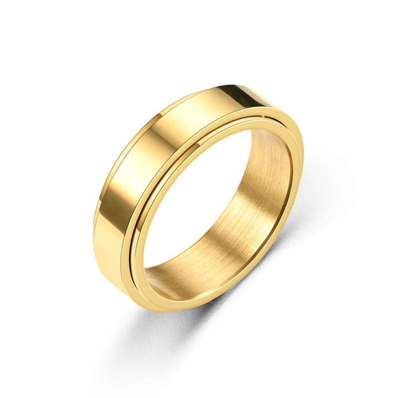 Durable Titanium Band Women, Elegant Steel Ring Accessory, Women's Titanium Steel Ring - available at Sparq Mart