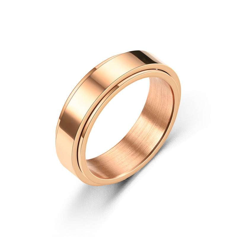 Durable Titanium Band Women, Elegant Steel Ring Accessory, Women's Titanium Steel Ring - available at Sparq Mart