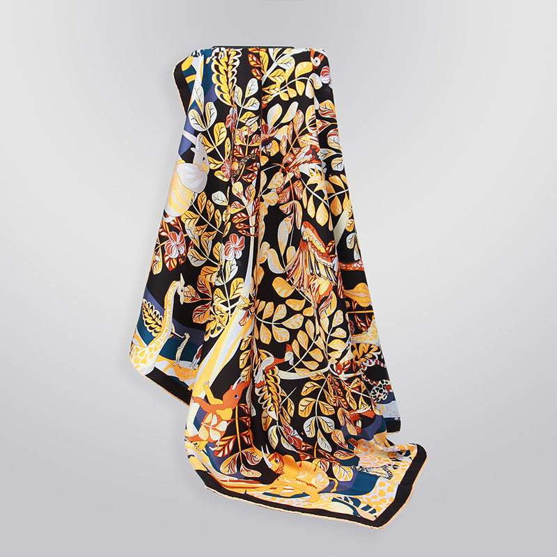 designer shawl wrap, luxurious silk scarves, twill silk scarf - available at Sparq Mart