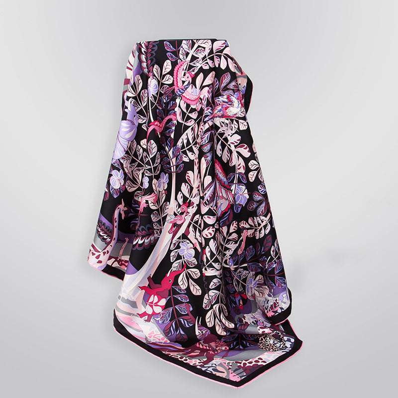 designer shawl wrap, luxurious silk scarves, twill silk scarf - available at Sparq Mart