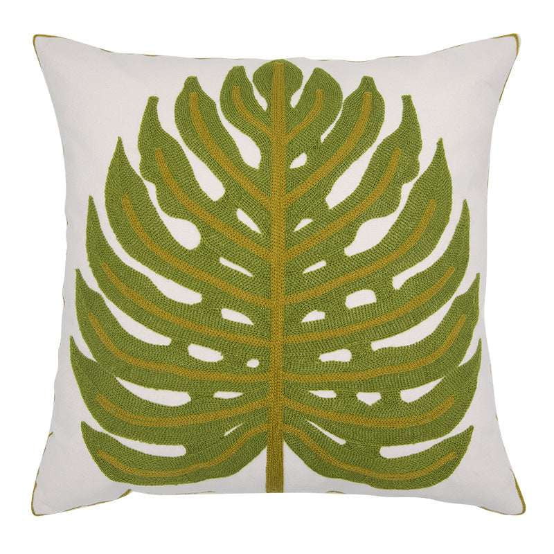 Decorative Couch Pillow, Flannelette Pillow Cover, Geometric Embroidery Pillow - available at Sparq Mart