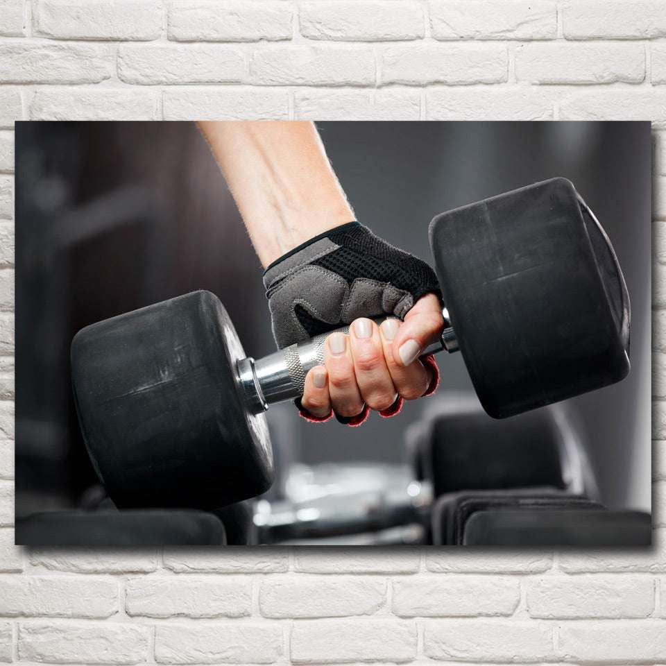 Fitness Motivation Art, Home Gym Decor, Women’s Weightlifting Poster - available at Sparq Mart