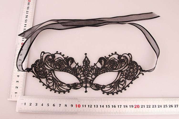 Elegant Party Accessory, Handmade Lace Mask, Mysterious Eye Mask - available at Sparq Mart