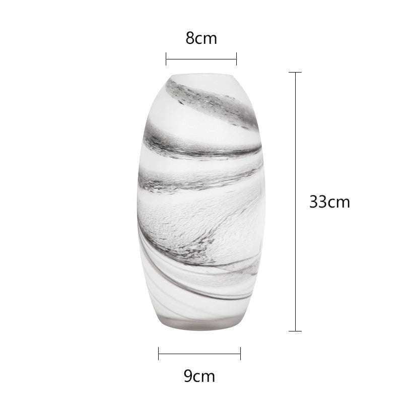 Chinese ink vase, marble texture vase, painting style vase - available at Sparq Mart