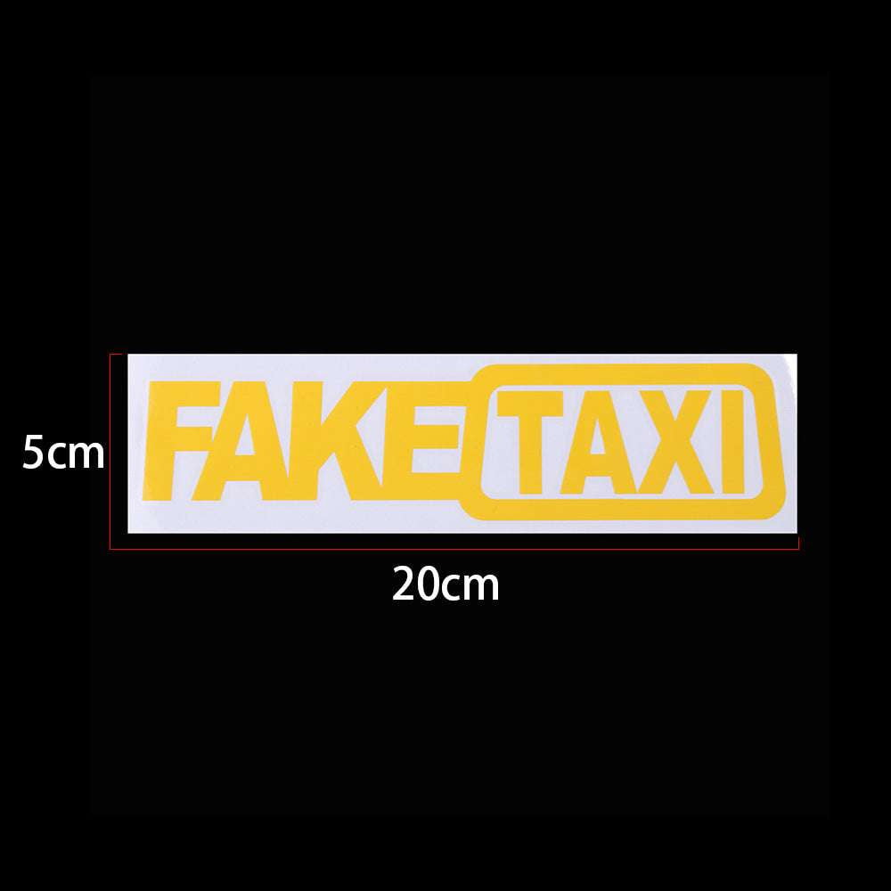 Durable PET Sticker Sign., Funny Vehicle Window Decal, Taxi Drift Car Sticker - available at Sparq Mart