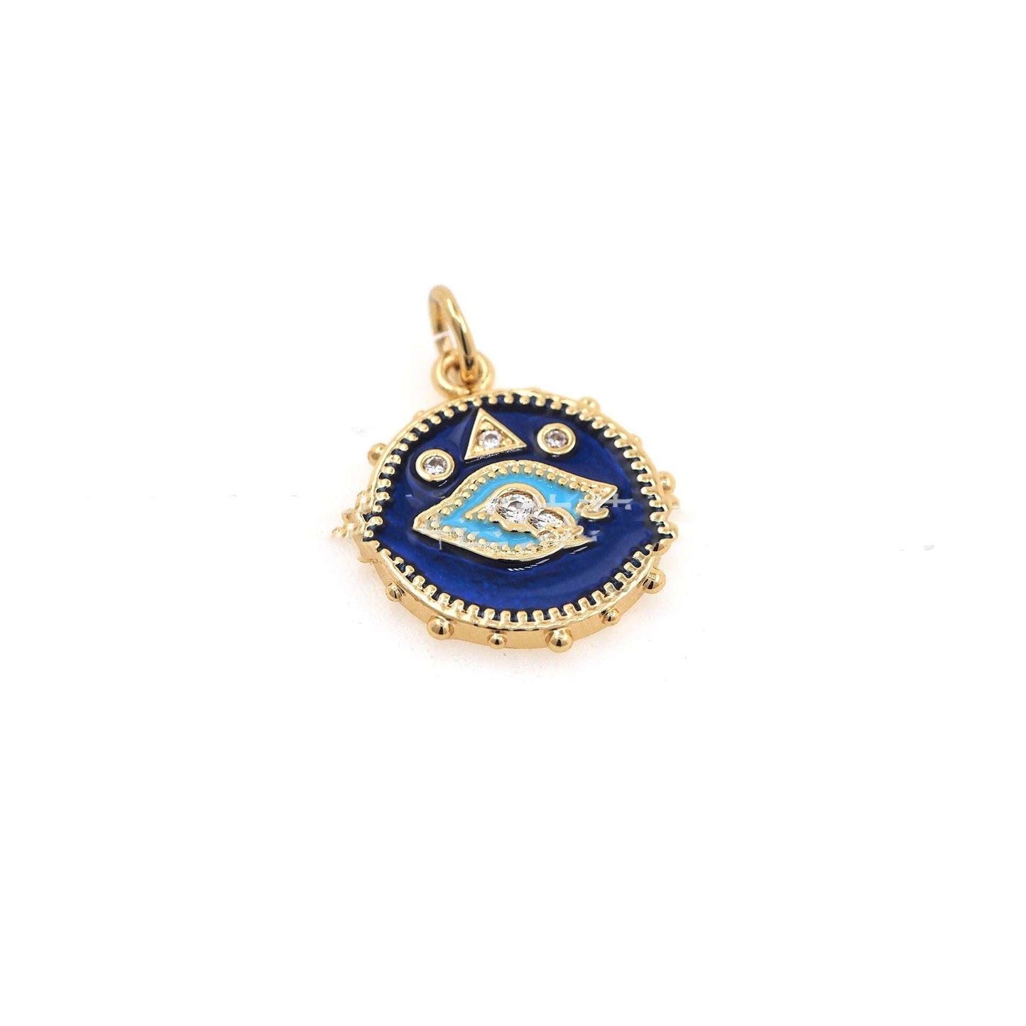 Eye-Shaped Pendant Necklace, Gold-Plated Eye Pendant, Trendy Pendant Jewelry Online - available at Sparq Mart