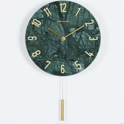 Creative Marble Clock, Mute Bedroom Clock, Nordic Wall Clock - available at Sparq Mart