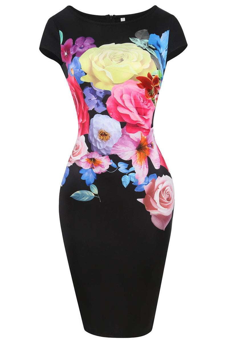 Pack Hip Dress, Printed Pencil Dress, Stretch Pencil Dress - available at Sparq Mart