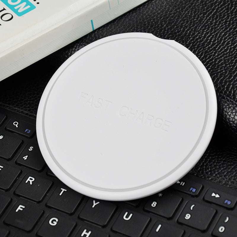 10W charging pad, fast wireless charging, round charging dock - available at Sparq Mart