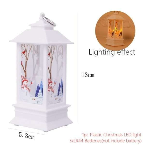 festive table lamp, LED candle lantern, night light elderly - available at Sparq Mart