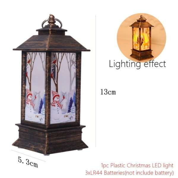 festive table lamp, LED candle lantern, night light elderly - available at Sparq Mart