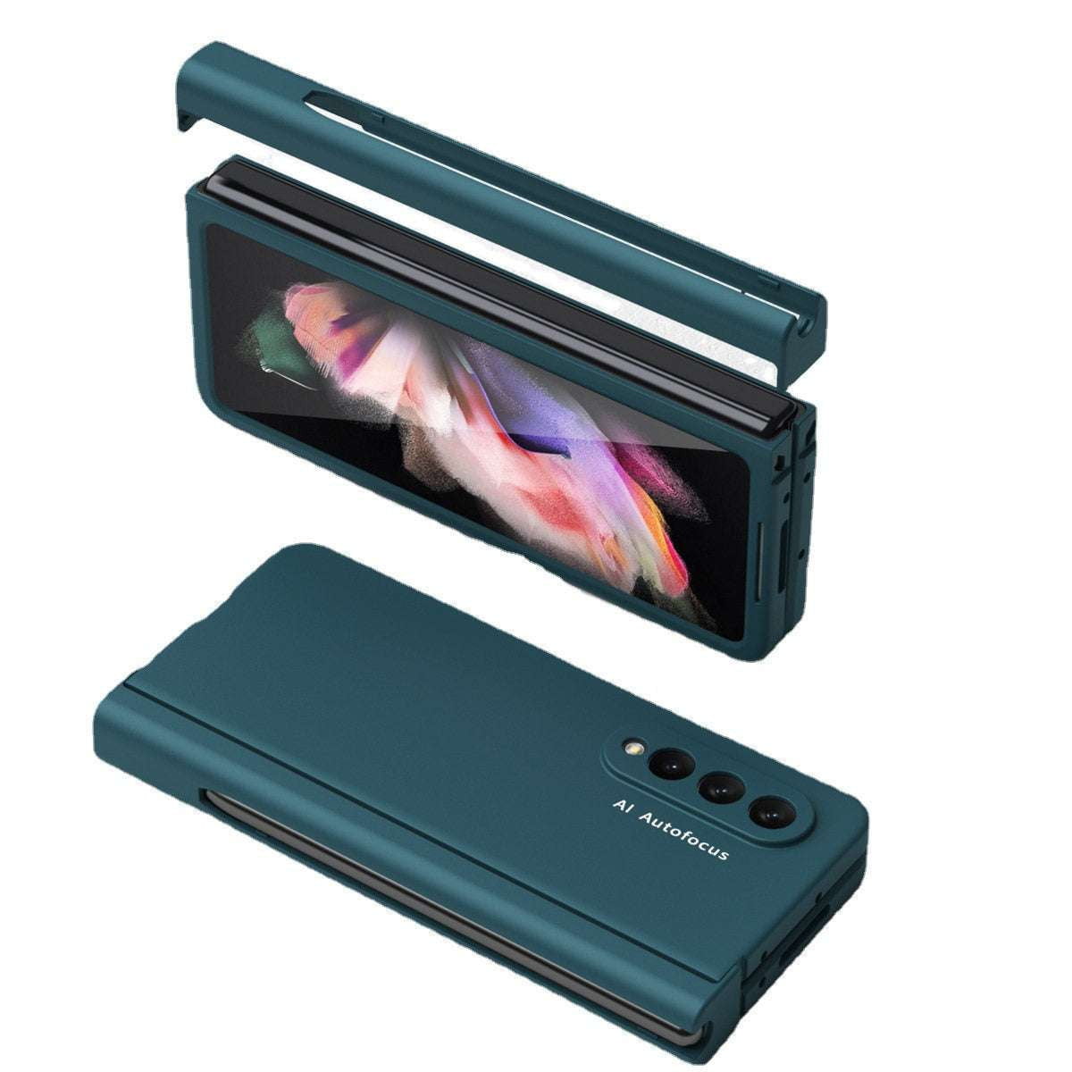 Galaxy Z Fold3 case, Integrated protective film, Pen tray cover - available at Sparq Mart