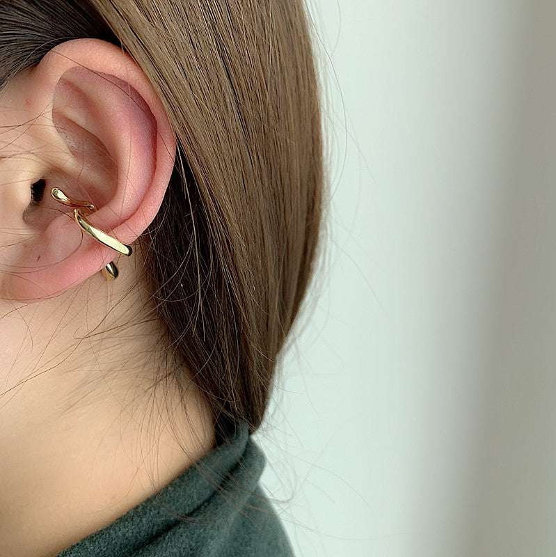 elegant ear clips, geometric bone clip, retro style earrings - available at Sparq Mart