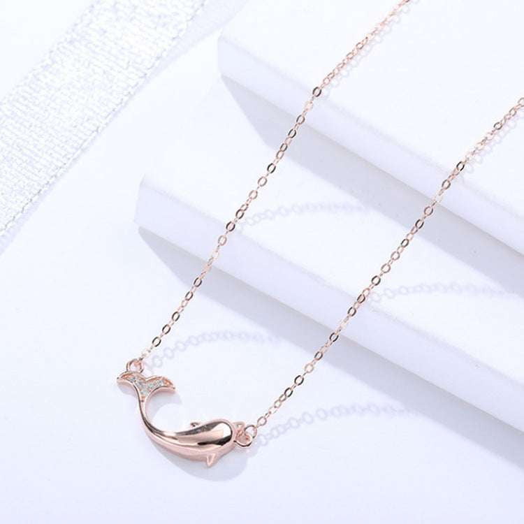 Elegant Silver Necklace, Feminine Clavicle Necklace, Heart Charm Pendant - available at Sparq Mart