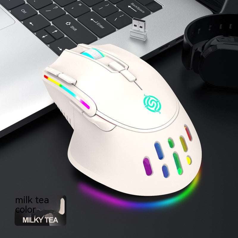 Rechargeable gaming mouse, RGB gaming mouse, Wireless gaming mouse - available at Sparq Mart