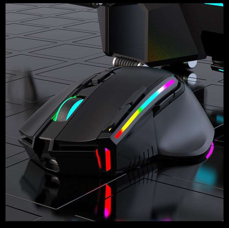 Rechargeable gaming mouse, RGB gaming mouse, Wireless gaming mouse - available at Sparq Mart