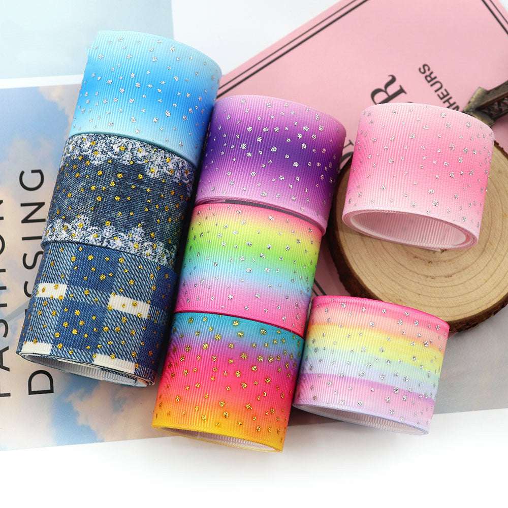 38mm Laser Ribbon, Crafting Ribbon, Silver Laser Ribbon - available at Sparq Mart