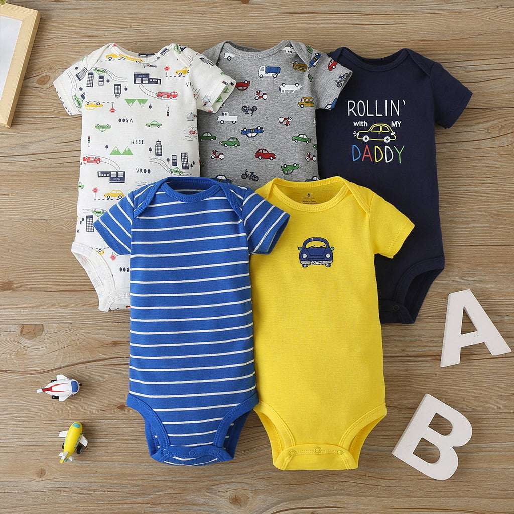 baby onesies set, comfortable baby outfit, infant bodysuit pack - available at Sparq Mart