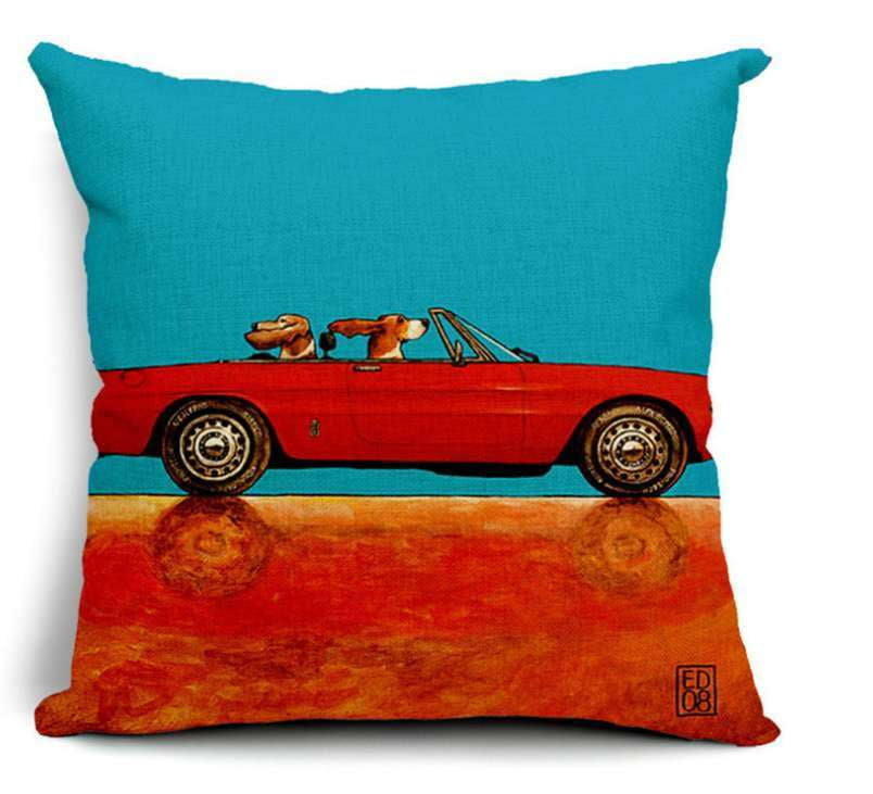 Cartoon Dog Pillow, Cotton Pillow Car, High-quality Pillow Set - available at Sparq Mart