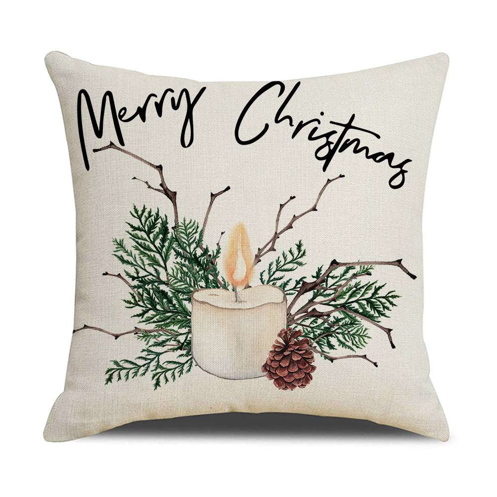 Linen Christmas Pillow, Printed Watercolor Pillow, Wholesale Christmas Pillow - available at Sparq Mart