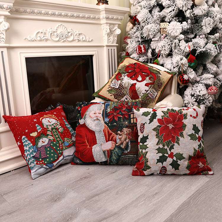 Christmas pillow covers, festive cushion covers, high-quality home decor - available at Sparq Mart