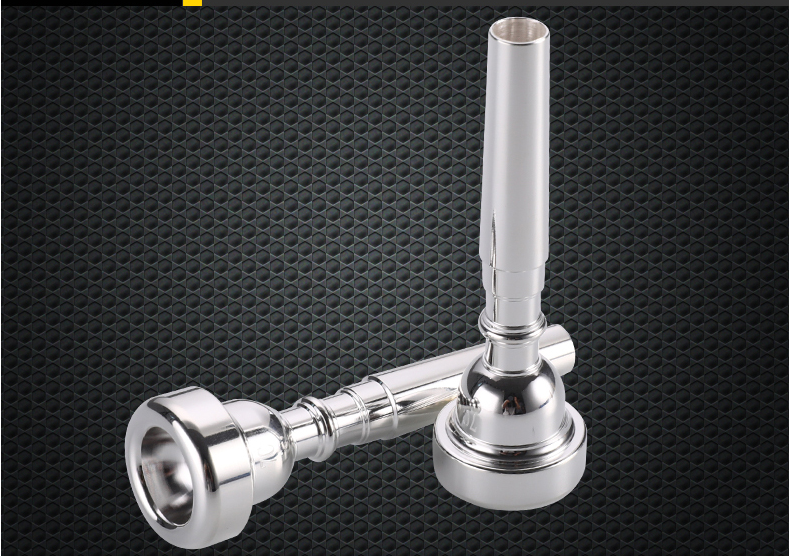 Beginner Trumpet Mouthpiece, Copper Plated Trumpet Mouthpiece, Silver Trumpet Mouthpiece - available at Sparq Mart