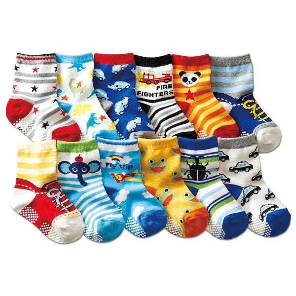 Kids cotton socks, Non-slip floor socks, Polka dot socks - available at Sparq Mart