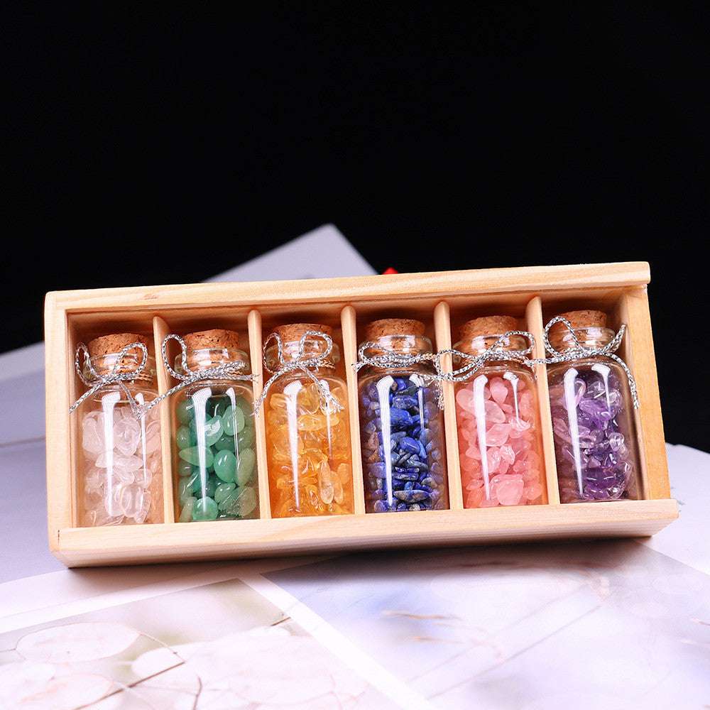 Colorful Crystal Bow, Crystal Gravel Bottle, Natural Crystal Bottle - available at Sparq Mart