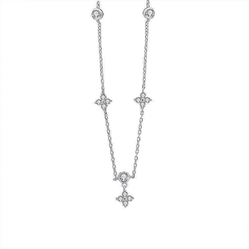 Lucky necklace, S925 silver necklace, Wholesale clover necklace - available at Sparq Mart