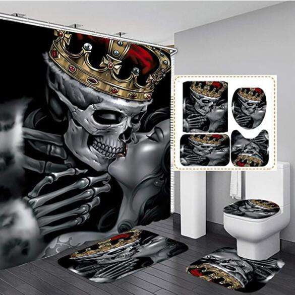 Halloween Shower Curtain, Polyester Shower Curtain, Waterproof Shower Curtain - available at Sparq Mart