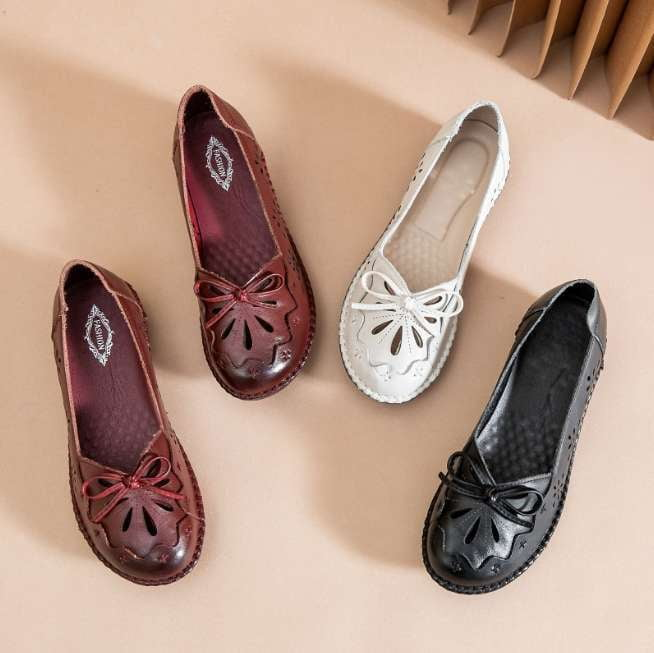 Comfortable Women's Shoes, Genuine Leather Shoes, Soft Sole Shoes - available at Sparq Mart