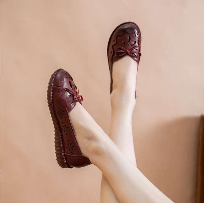 Comfortable Women's Shoes, Genuine Leather Shoes, Soft Sole Shoes - available at Sparq Mart