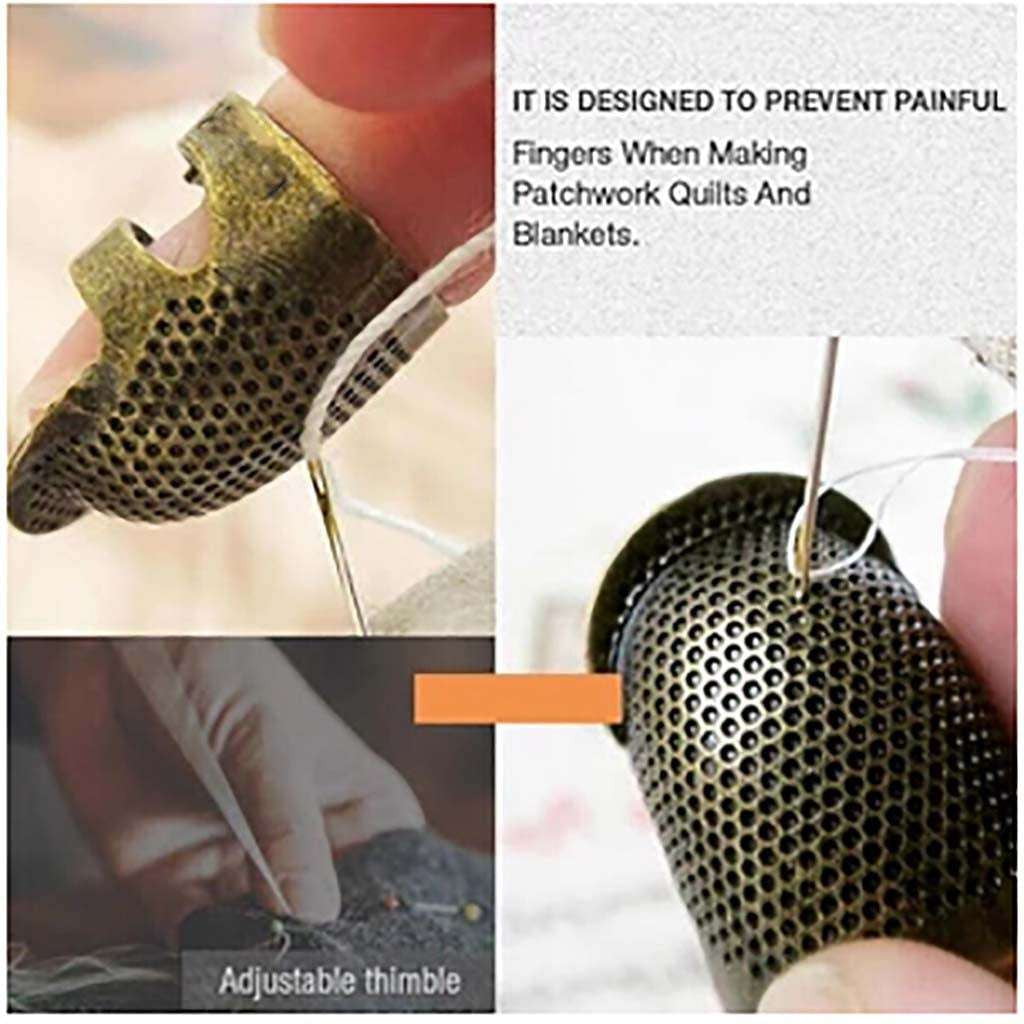 Brass Finger Protector, Quilting Finger Guard, Sewing Thimble Ring - available at Sparq Mart