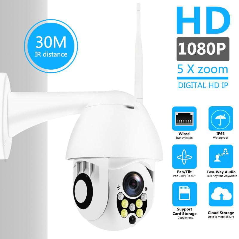 Outdoor Network Camera, Rotating Wifi Camera, Spherical Security Camera - available at Sparq Mart