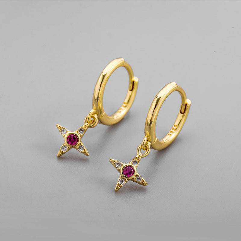 Female Ins Design, Gold Earrings, Trend - available at Sparq Mart