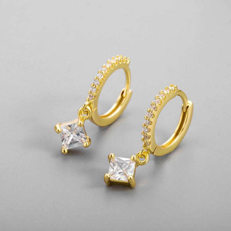 Female Ins Design, Gold Earrings, Trend - available at Sparq Mart