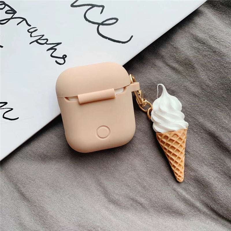 AirPods Case Pendant, Bluetooth Protective Accessory, Ice Cream Headset Cover - available at Sparq Mart