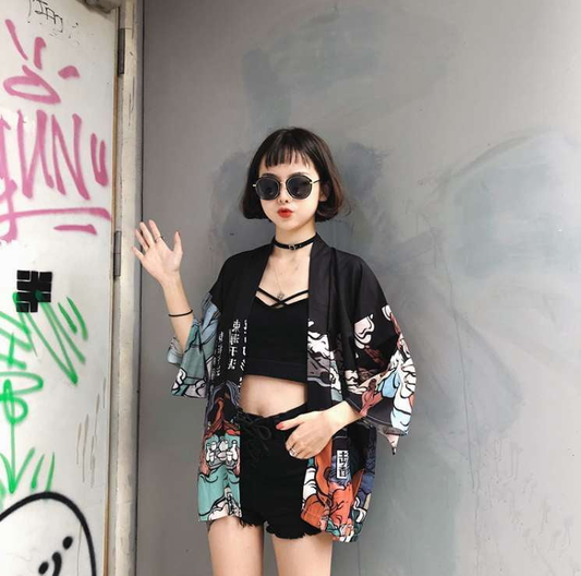 Lightweight Shawl Coat, Summer Kimono Cardigan, Sun Protection Kimono - available at Sparq Mart